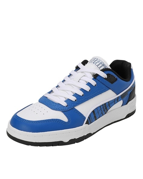 Boys Lace-Up Sneakers with Round Toes