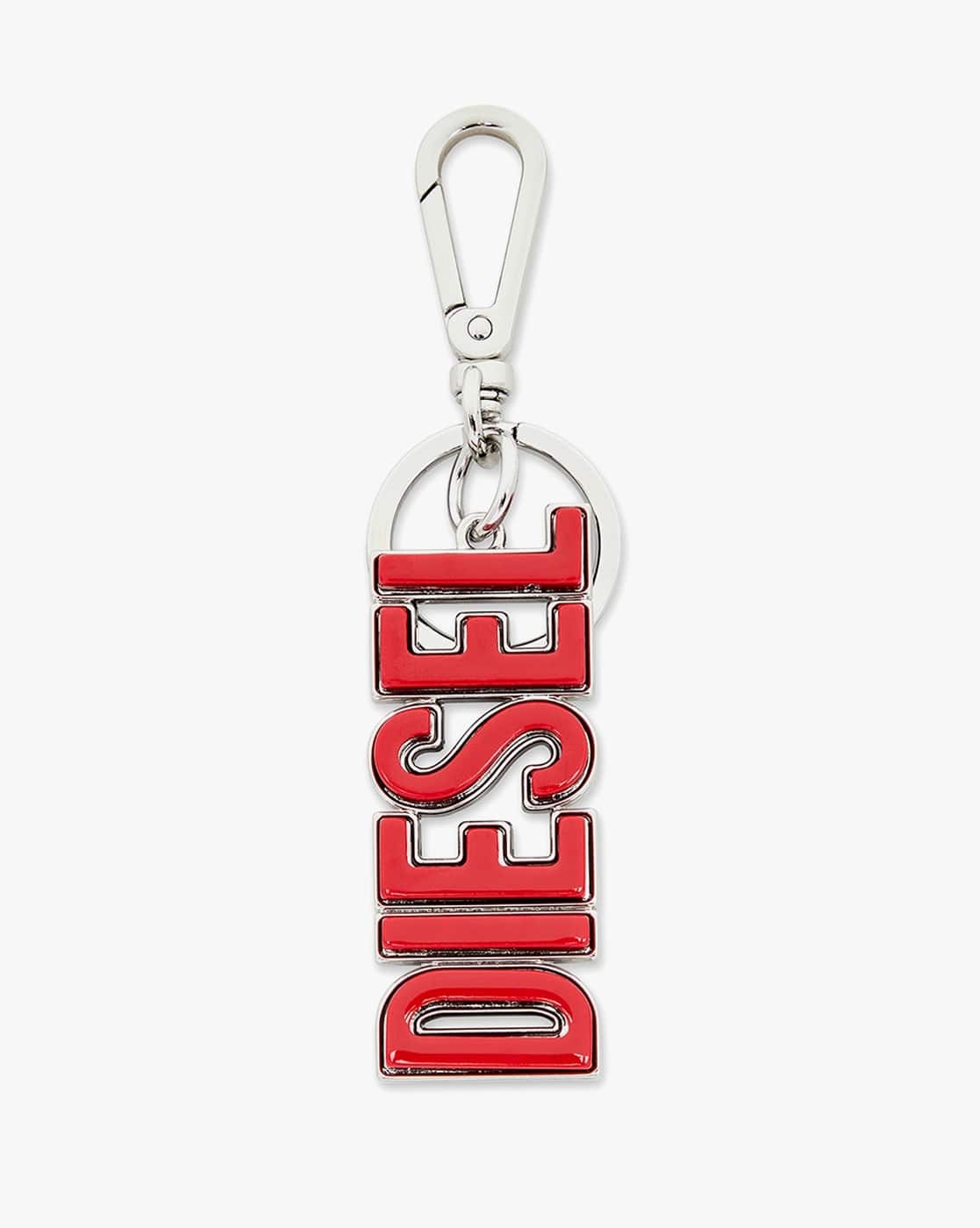 Buy DIESEL 3D Leather Key Ring | Red & Black Color Men | AJIO LUXE
