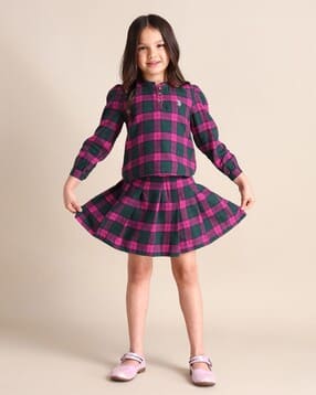 u.s. polo assn. Girls Checked A-Line Skirt-picture-15