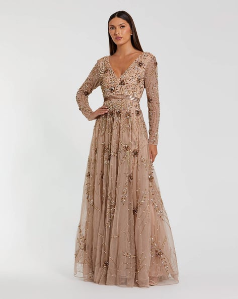 Women Embellished Gown Dress