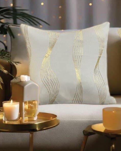 Buy Beige Cushions Pillows for Home Kitchen by Urban Space