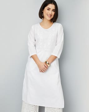 max Women Embroidered Straight Kurta-picture-32