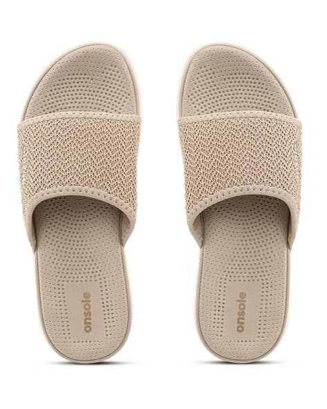 Buy Beige Flip Flop \u0026 Slippers for Women by ONSOLE Online | Ajio.com