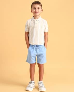 u.s. polo assn. Boys Micro Print Regular Fit Cotton Shorts-picture-14