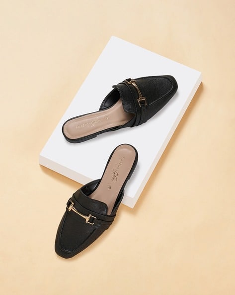 Forever Glam by Pantaloons Women Pointed-Toe Slip-On Mules