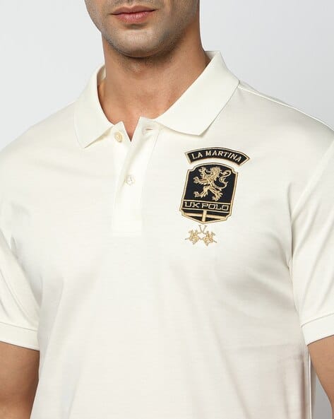 La Martina Cotton Slim Fit Polo T-Shirt - Image 5
