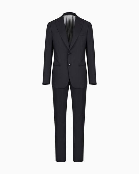 Buy GIORGIO ARMANI Micro-Pinstriped Wool Single-Breasted 2-Piece