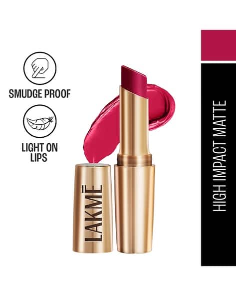 LAKME 9 to 5 Powerplay Priming Matte Lipstick Lasts 16hrs - Rose Day