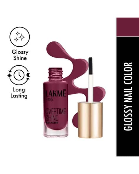 LAKME 9to5 Primer + Gloss Nail Colour - Desert Rose (6 ml)
