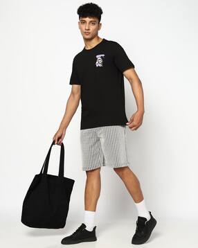 yousta Men Striped Relaxed Fit Shorts-picture-15