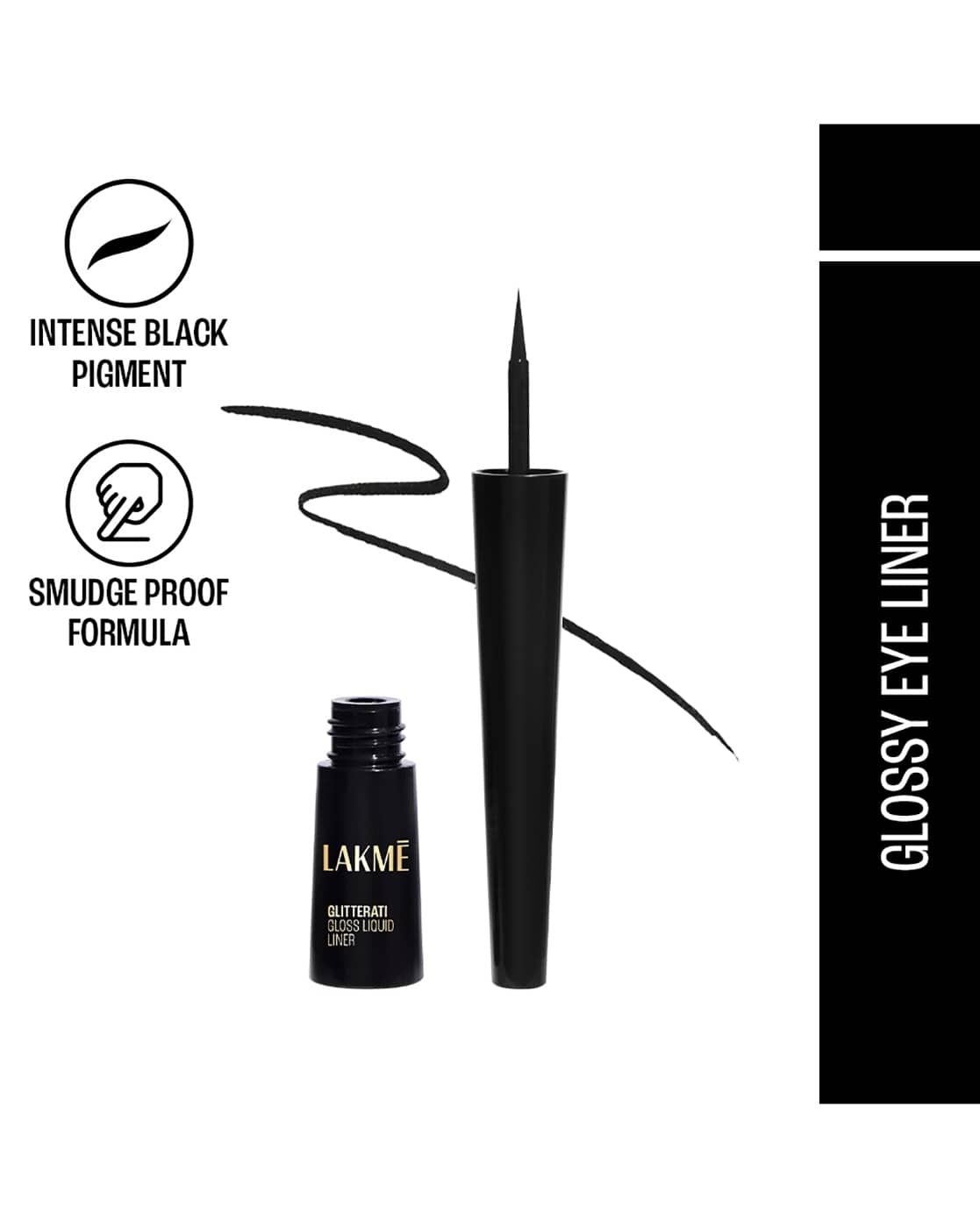LAKME Glitterati Gloss Liquid Liner - Black For Women (Red, OS)