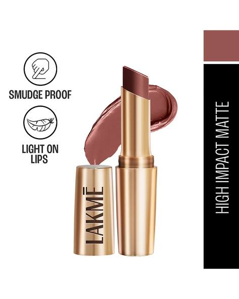 LAKME 9 to 5 Powerplay Priming Matte Lipstick Lasts 16hrs - Coffee Command