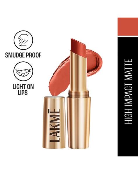 LAKME 9 to 5 Powerplay Priming Matte Lipstick Lasts 16hrs - Brick Blush