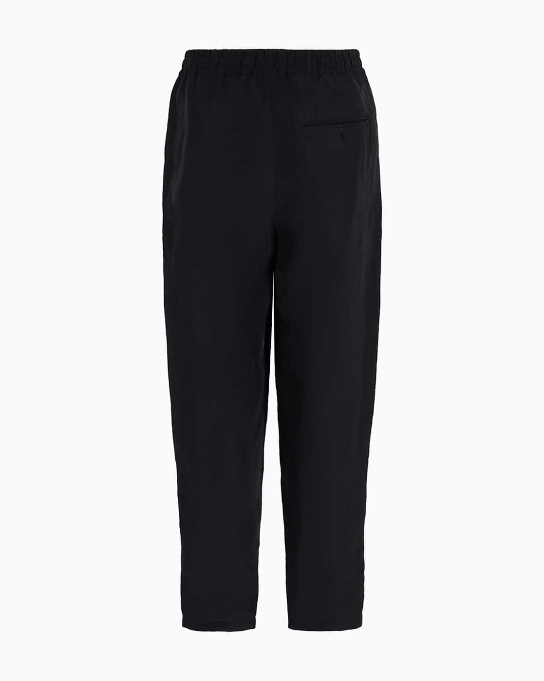 Buy GIORGIO ARMANI Men Relaxed Fit Linen Double-Pleated Trousers Buy GIORGIO ARMANI Men Relaxed Fit Linen Double-Pleated Trousers