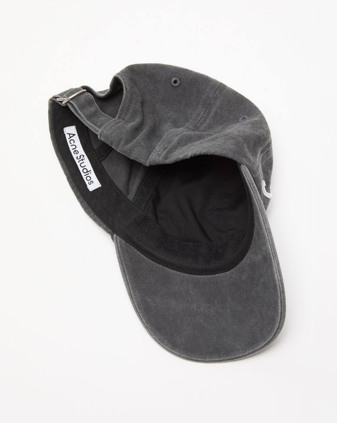 Buy Acne Studios Carliy Tourist Logo Embroidered Cap | Black Color