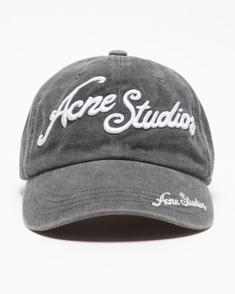 帽子 ANDMARY Mary logo cap black Buy Acne Studios Carliy Tourist Logo Embroidered Cap | Black Color