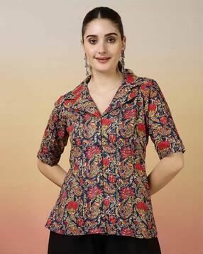 svaraa Women Floral Print Relaxed Fit Shirt-picture-49