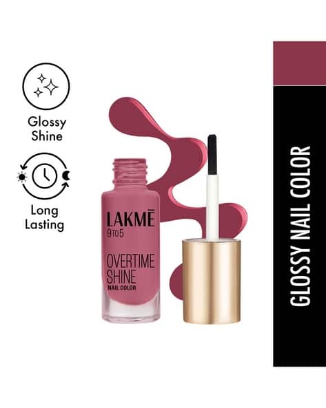 LAKME 9 to 5 Primer & Gloss Nail Color - Berry Business