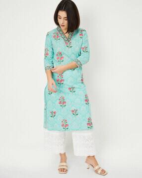 max Women Floral Printed Straight Kurta-picture-52