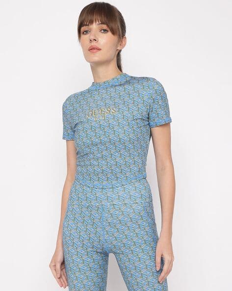 GUESS  Printed Round Neck Short Sleeves T-Shirt