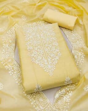 svaraa Women Embroidered 3-Piece Unstitched Dress Material-picture-17