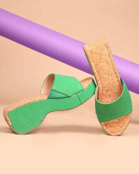 Selfiee Women Colourblock Slip-On Platforms