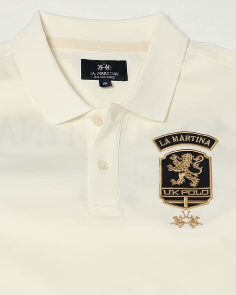 La Martina Cotton Slim Fit Polo T-Shirt - Image 6