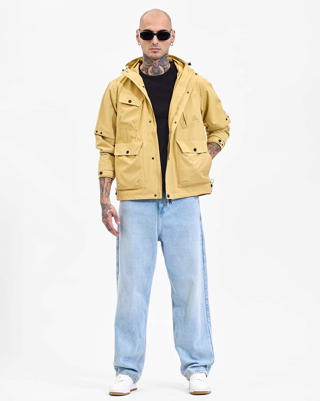 Buy SNITCH Men Relaxed Fit Hooded Jacket Online | Ajio.com
