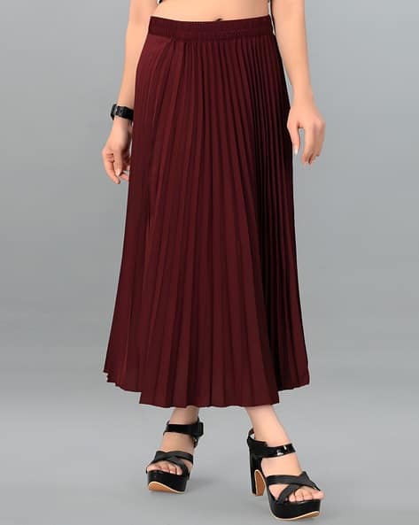 ZWERLON X AG Women A-Line Skirt with Elasticated Waistband