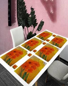 cread craft Waterproof 6 Piece Placemats with 6 Piece Coasters Set-picture-8