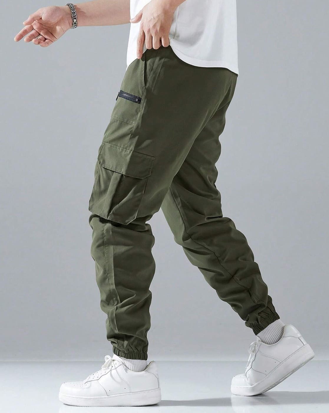 Cargo Joggers Outfit Army Green Joggers Buy Green Trousers Pants