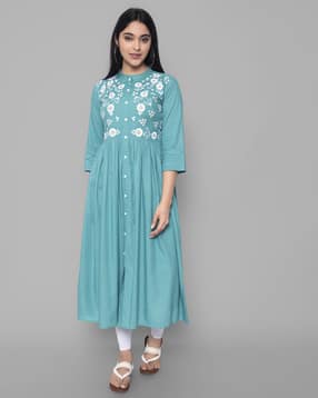 palsiya presents Women Embroidery Flared Kurta-picture-47