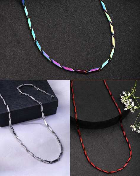 NVR Set of 3 Men Stainless Steel Chain