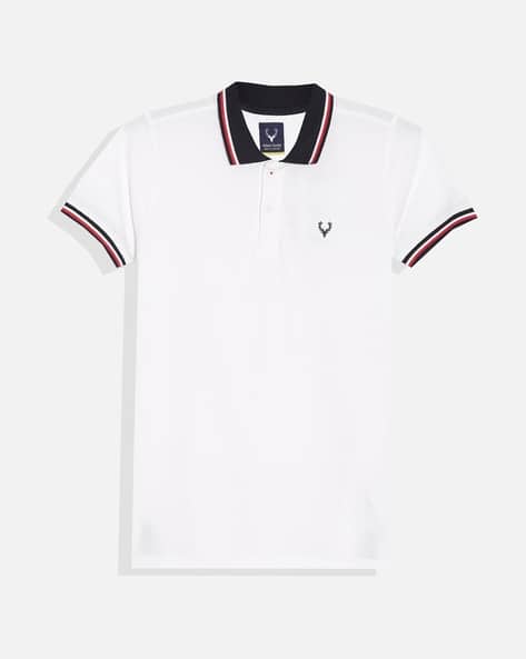 ALLEN SOLLY Boys Contrast Tipping Polo T-Shirt