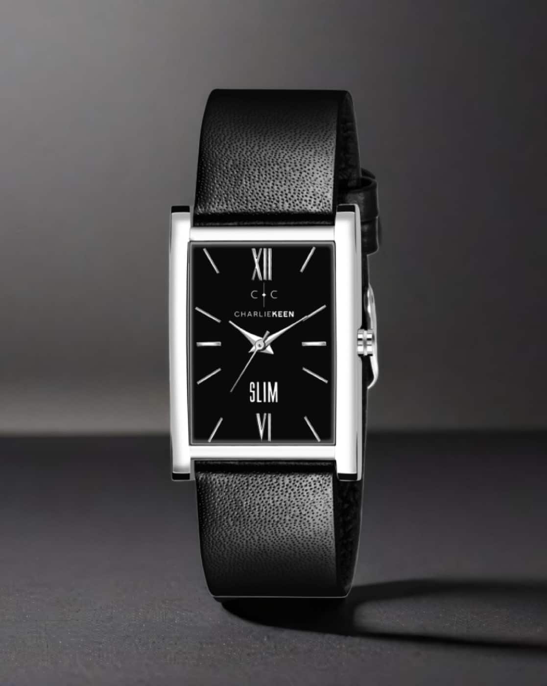 Buy CHARLIEKEEN Men CC-GSQ214-BLK-BLK Analogu Online | Ajio.com