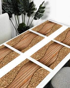 cread craft Set of 6 Floral Print Placemats-picture-17