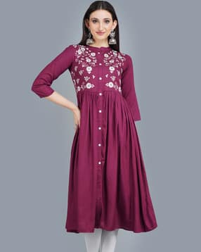 palsiya presents Women Embroidery Flared Kurta-picture-36