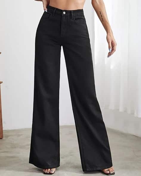 Women High Rise Straight Jeans