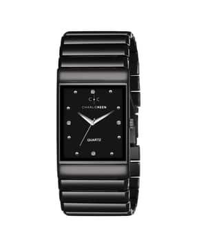 charliekeen Men CC-GSQ003-BLK-BLK Analogue Wrist Watch with Chain Strap-picture-18