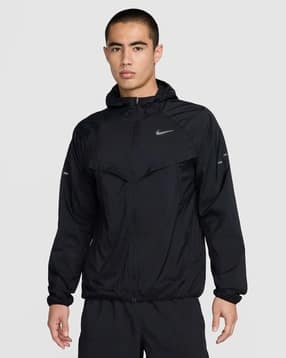 nike Men Striped Repel UV Regular Fit Hooded Running Jacket-picture-10