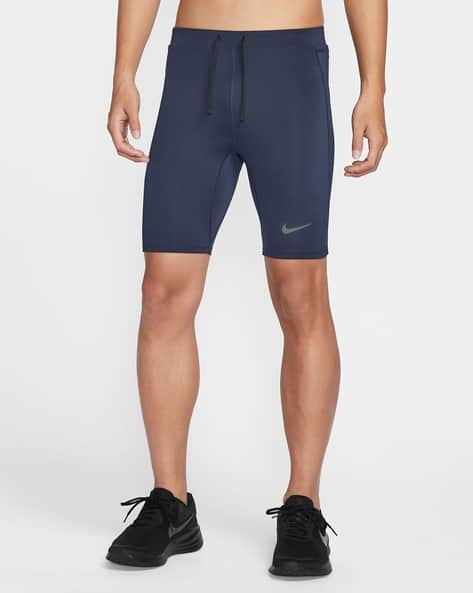 Men Fast Brief-Lined Dri-Fit Running 1/2-Length Tights