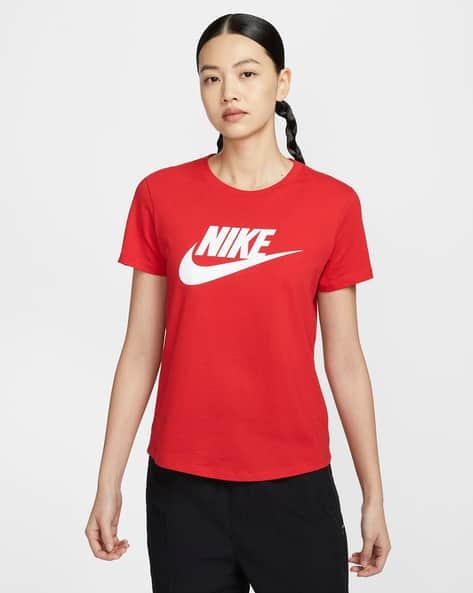 womens red nike top