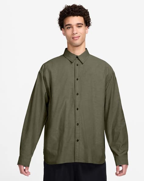 NIKE Men Oversized Cotton Shirt