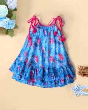 pspeaches Girls Fit and Flare Floral Dress-picture-33