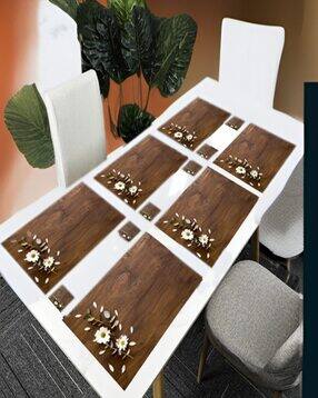 cread craft Set of 6 Floral Print Placemats-picture-41