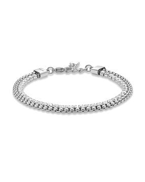 police Men Silver-Plated Bracelet with Lobster Closure-picture-31