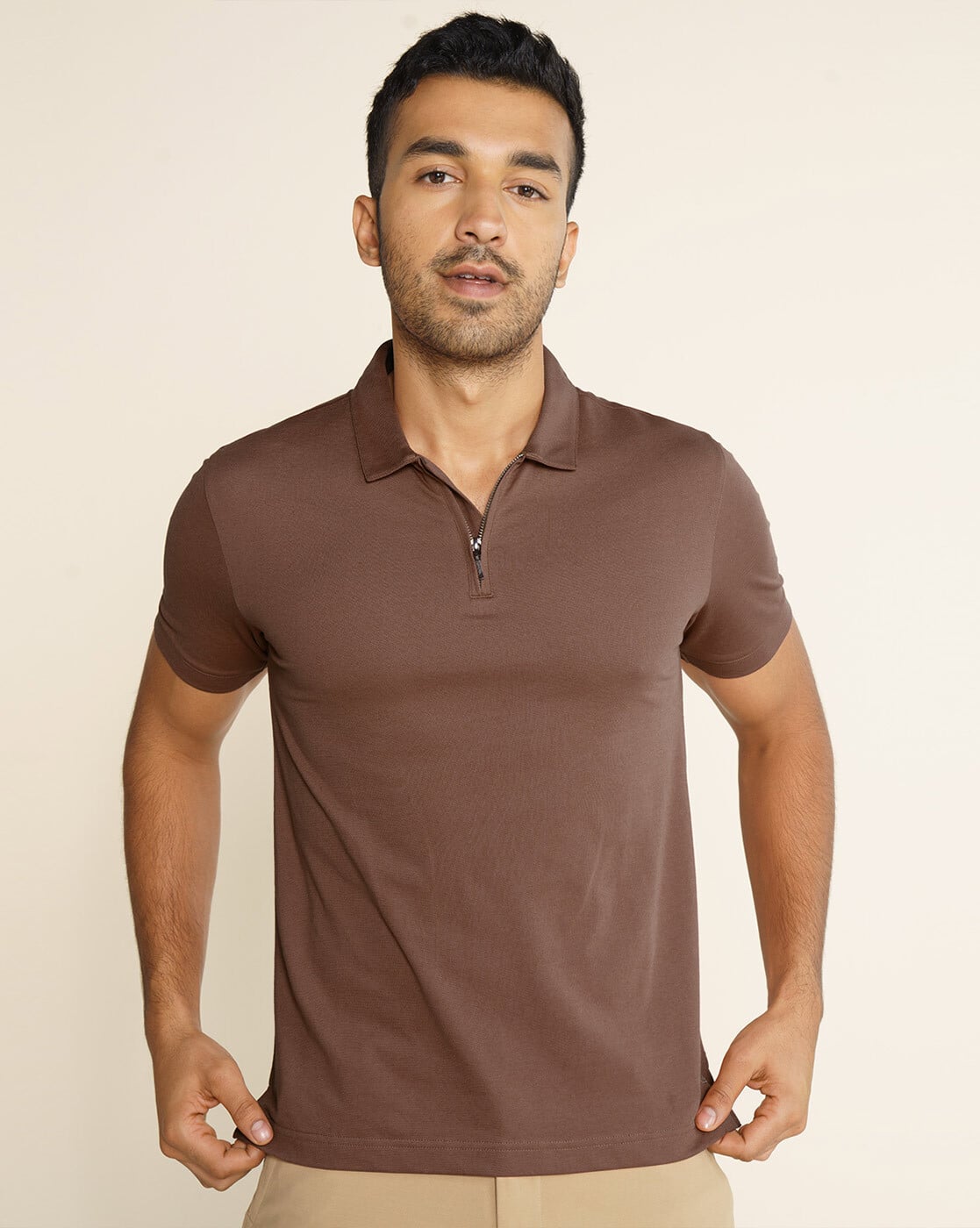 Buy DAMENSCH Men Regular Fit Polo T-Shirt Online | Ajio.com