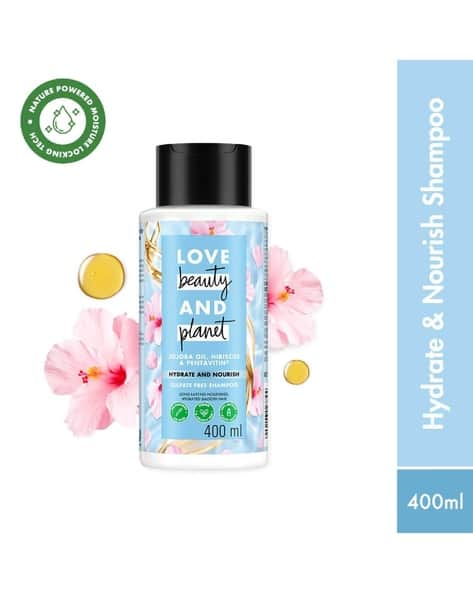 LOVE beauty AND planet Jojoba Oil Hibiscus & Pentavitin Hydrate & Nourish Shampoo