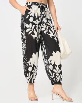r&b Women Loose Fit Pants with Drawstring-picture-36
