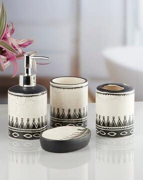 Ceramic Bathroom Soap Dispenser Sets